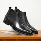 Atanasio | Botas Chelsea elegantes de piel