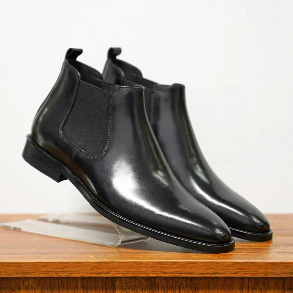 Atanasio | Botas Chelsea elegantes de piel