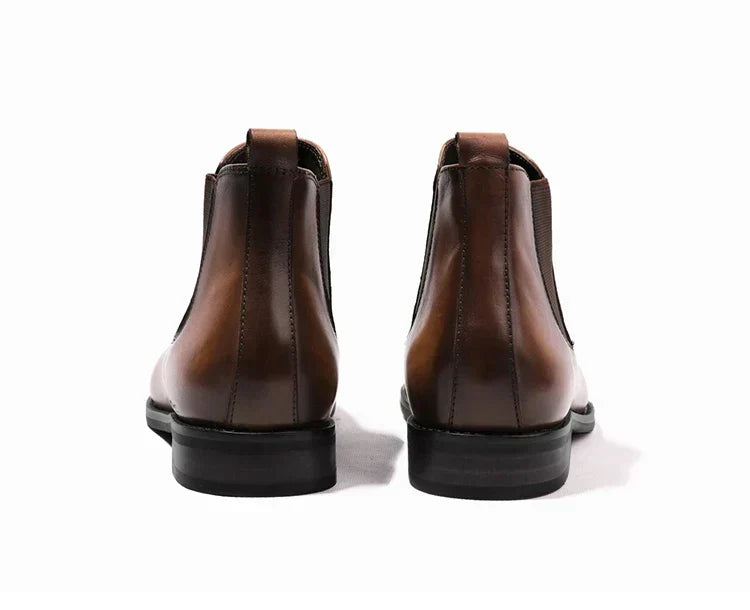 Atanasio | Botas Chelsea elegantes de piel