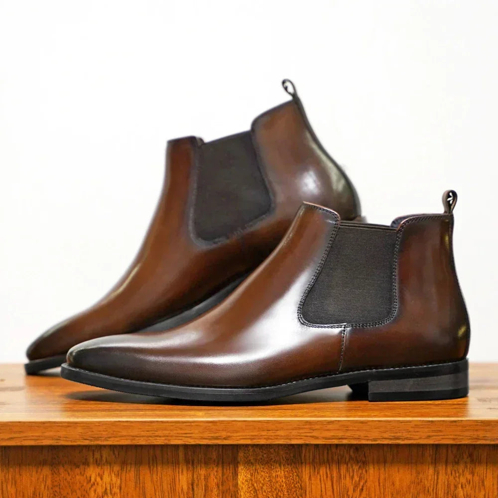 Atanasio | Botas Chelsea elegantes de piel