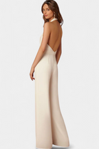 Lila Mono de Pierna Ancha con Elegancia Ligera en color Blanco
