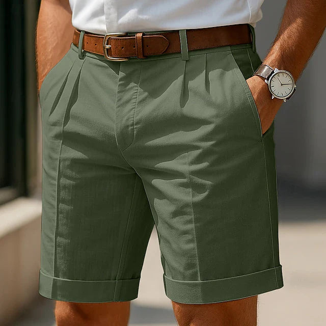 Enrique | Pantalones chinos cortos de verano con pinzas